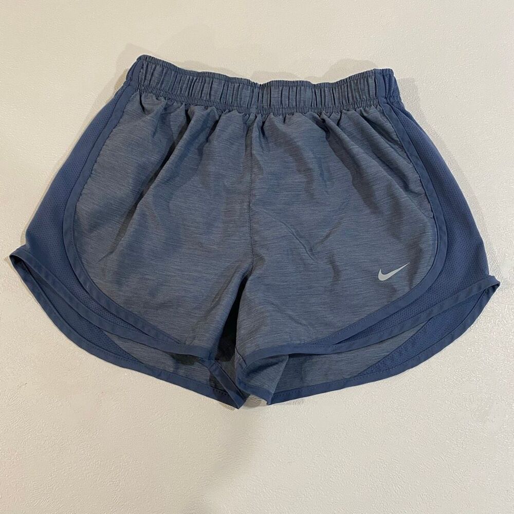 Nike Dri-FIT Tempo Running Shorts Women’s Small Blue Gray Athletic Activewear